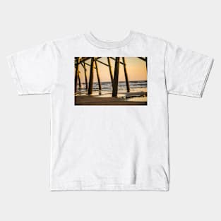 Sunset dock Kids T-Shirt